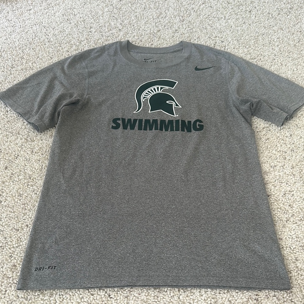 Nike Gray Dri-FIT Swimming Tee